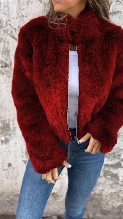 NORTHLINE STUDIO | LUXE FAUX-FUR ZIP JACKET