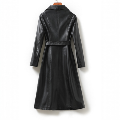 Chelsea Sheepskin Leather Trench Coat