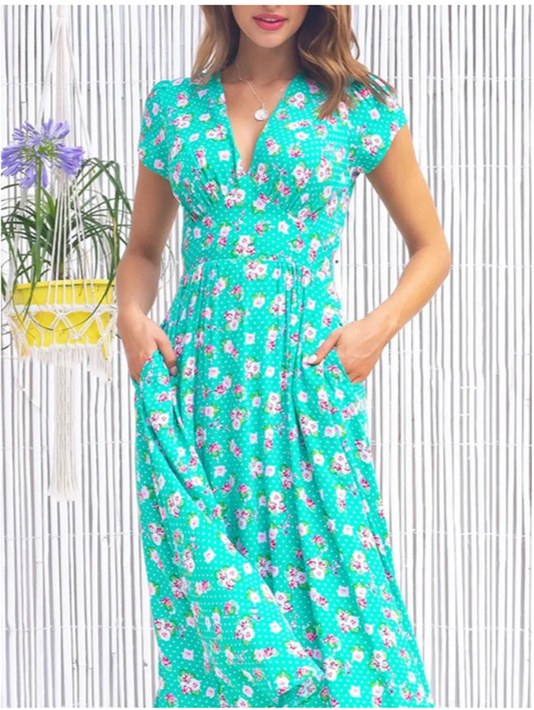 Alexa | Button-Front Midi Dress