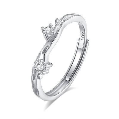 Celestina Monti Ring | White Gold 14k