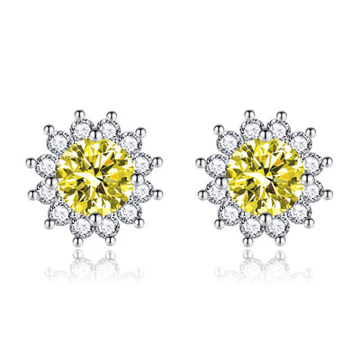 Sunlit Muse Earrings Yellow | White Gold 18k
