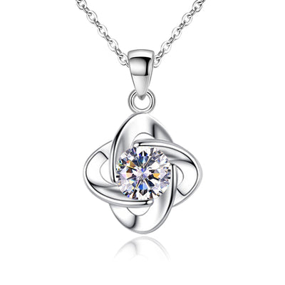 Seren Clover Loop Set | White Gold 16k