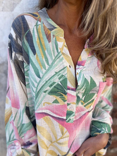 NORTHLINE STUDIO | TROPICAL PRINT BLOUSE