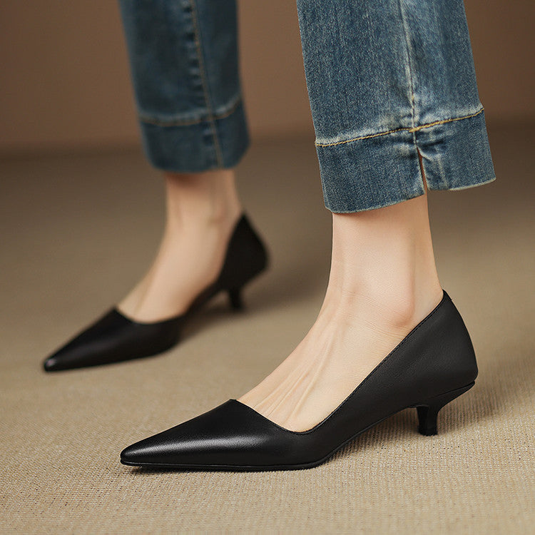Sylvia | Timeless Style Kitten Heel