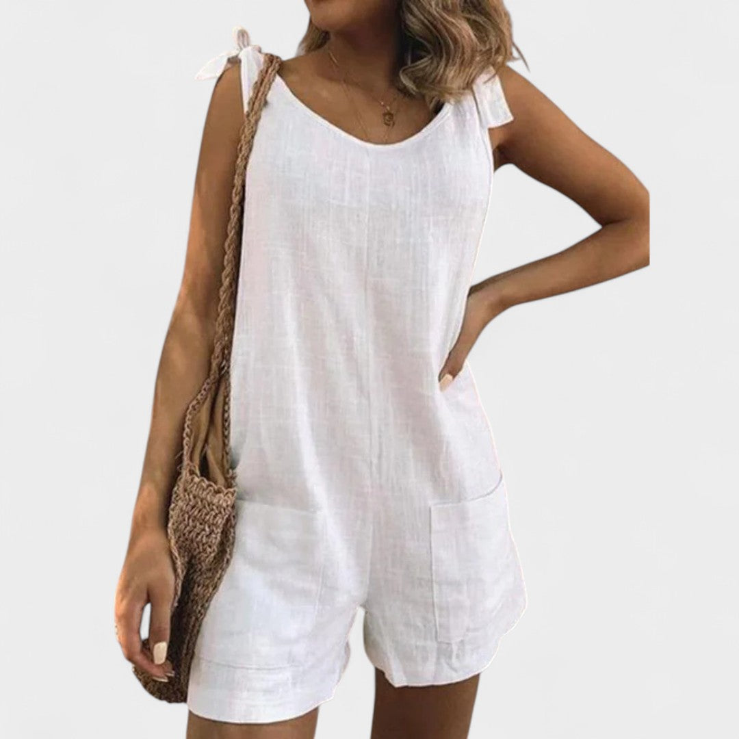 IVY | TIE-SHOULDER ROMPER