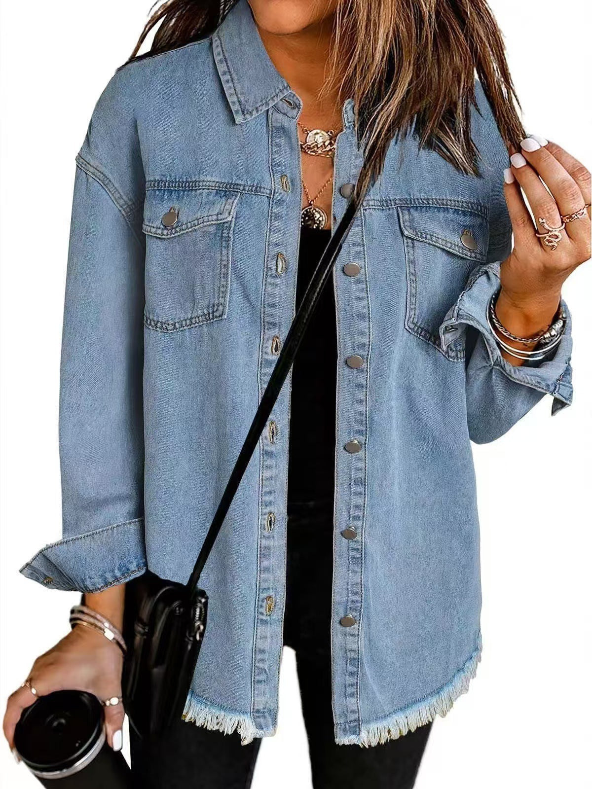 NORTHLINE STUDIO | DISTRESSED DENIM SHIRT