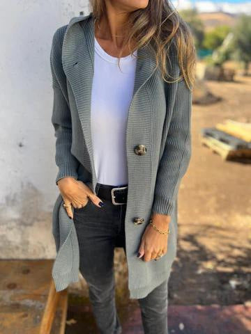 NORTHLINE STUDIO | HOODED LONG CARDIGAN