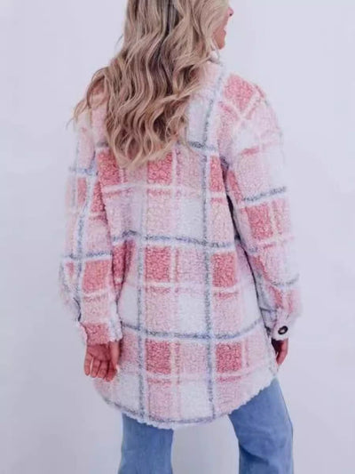 Arden™ | Cozy Plaid Button-Down Jacket