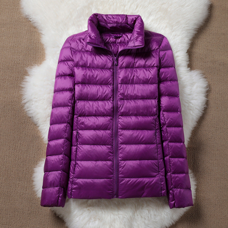 THE SERENA PUFFER JACKET | PURPLE