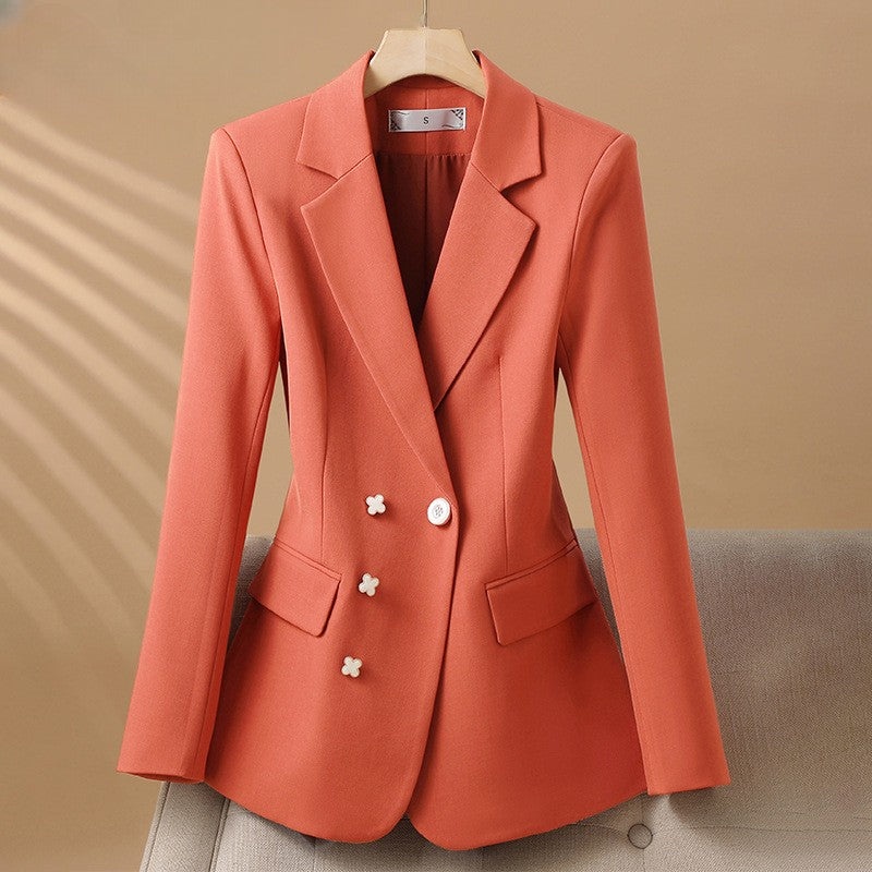 Camellia One-Button Blazer