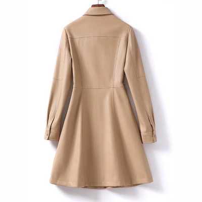 Cinderella Sheepskin Leather Coat
