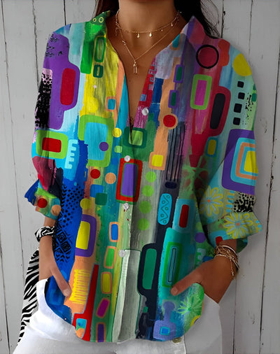Eva™ | Colorful and Refined Blouse