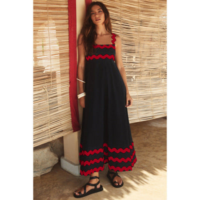 Wrenley - Boho Slash Neck Maxi Dress