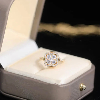 Caelina Viridia Ring | Gold 18k