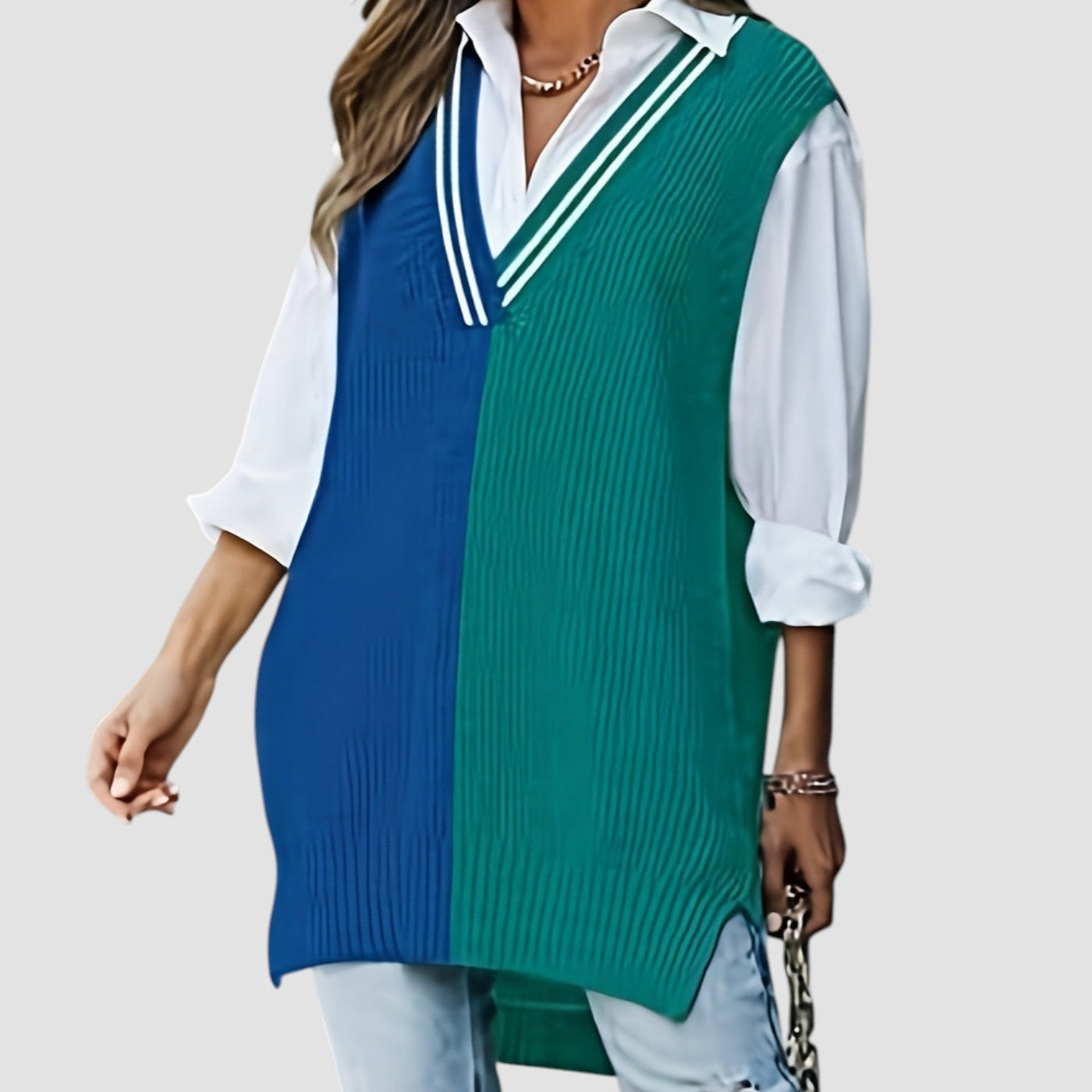 Colette™ | Colourblock Knit Vest