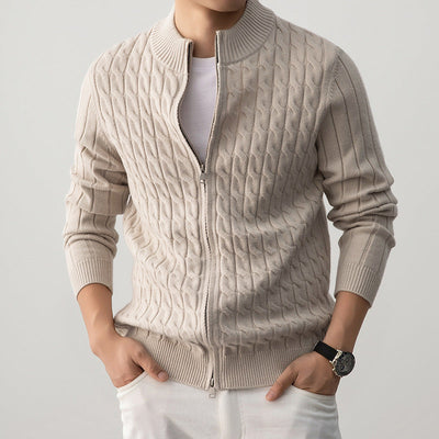Sterling Wool Zip-Up Cardigan