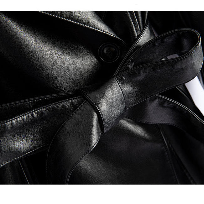 Brooklyn Leather Trench Coat