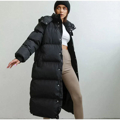 Avencea | Stylish Warmth Long Quilted Winter Jacket