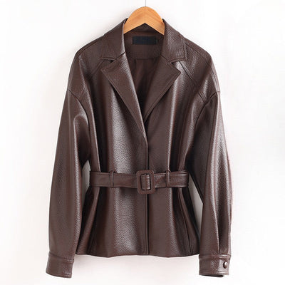 Loren '70s Sheepskin Leather Jacket