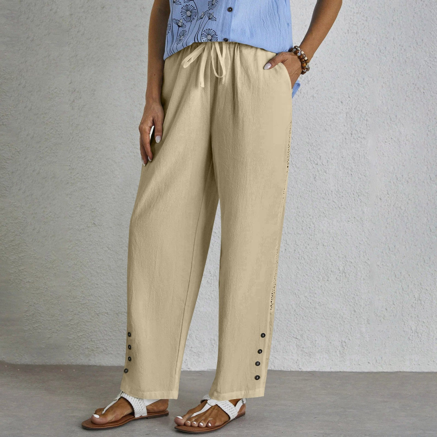 Shania™ | Relaxed Buttoned Pants
