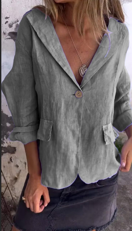 NORTHLINE STUDIO | RELAXED SINGLE-BUTTON BLAZER