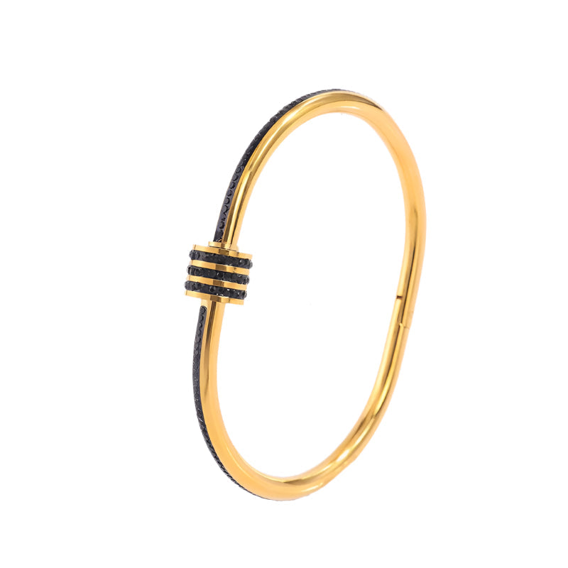 Tessandra Virelli Bracelet Black | Gold 16k