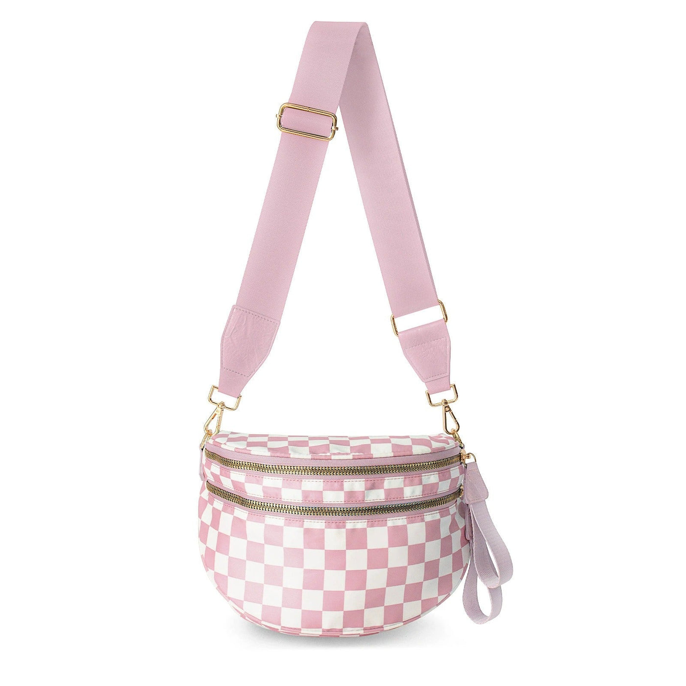 Cross Body Checkered Bum Sling Bag