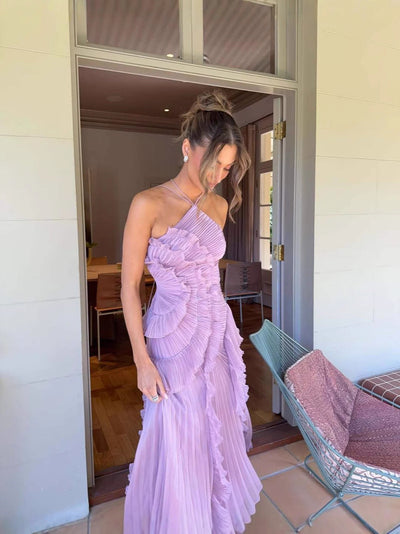 Juliette | Ruffle Halter Dress