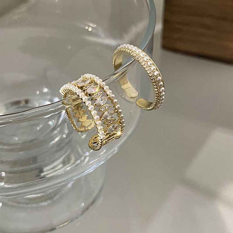 Elodie Vance Ring Set | Gold 16k