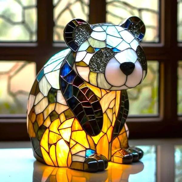 Pandaou | Panda Magisk Colorful Glass Lamp