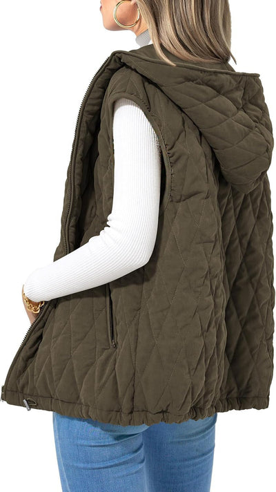 Marcelline™ | Quilted Hooded Vest
