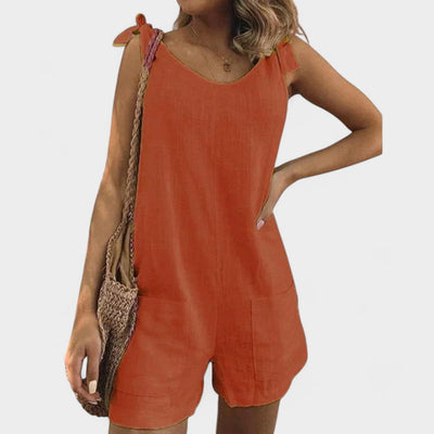 IVY | TIE-SHOULDER ROMPER