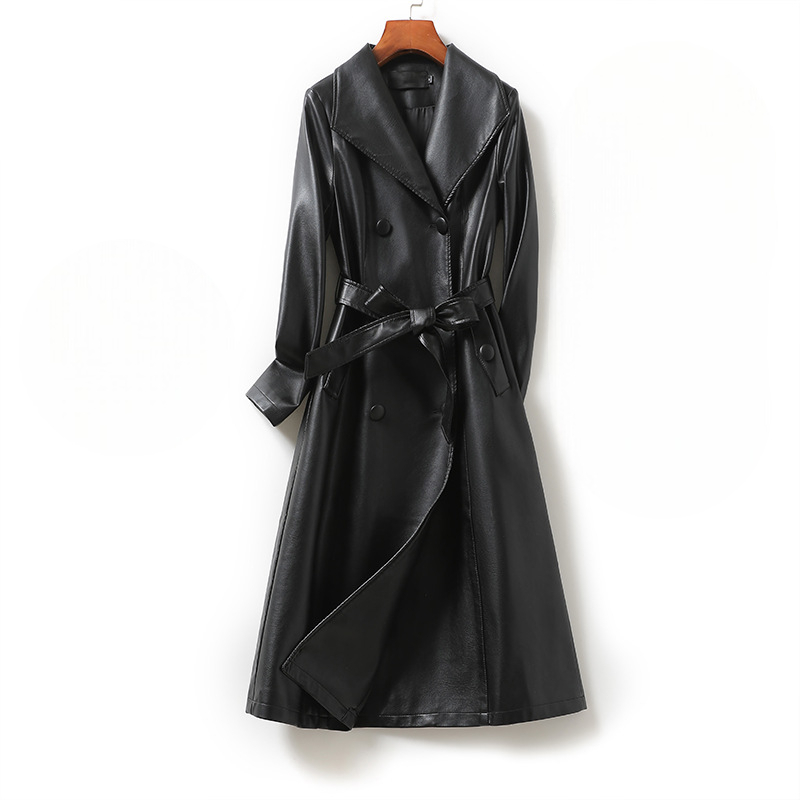 Chelsea Sheepskin Leather Trench Coat
