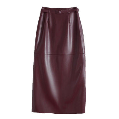 Diana Leather Pencil Skirt