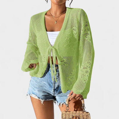 NORTHLINE STUDIO | OPEN FRONT CROCHET CARDIGAN