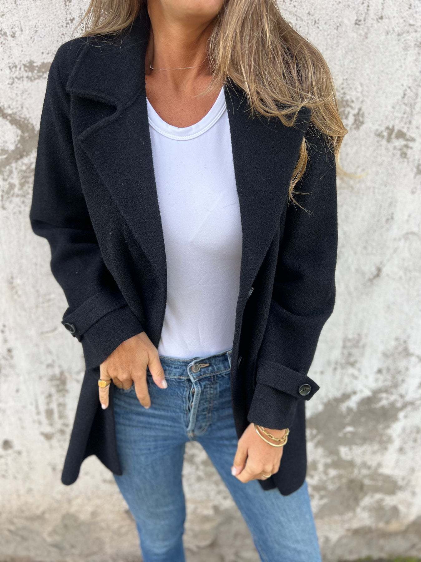 Noelle™ | Relaxed Wool-Blend Coat