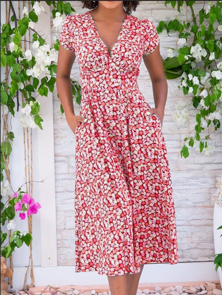 Alexa | Button-Front Midi Dress