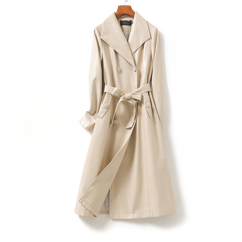 Chelsea Sheepskin Leather Trench Coat