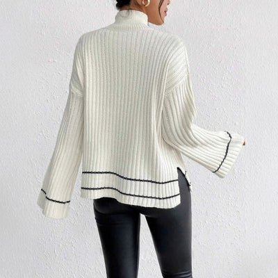 Jacklyn | Women’s Winter Loose Fit Ribbed Knit Sweater