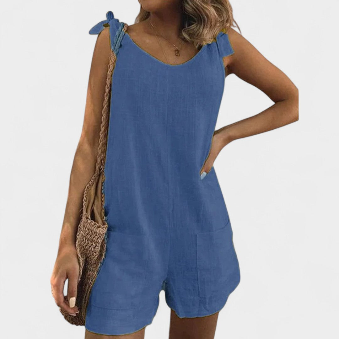 IVY | TIE-SHOULDER ROMPER
