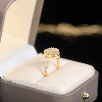 Caelina Viridia Ring | Gold 18k