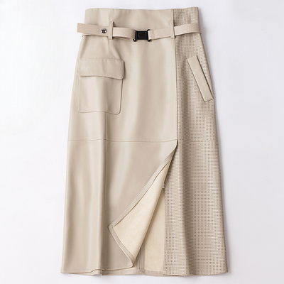 Vella Sheepskin Leather Skirt