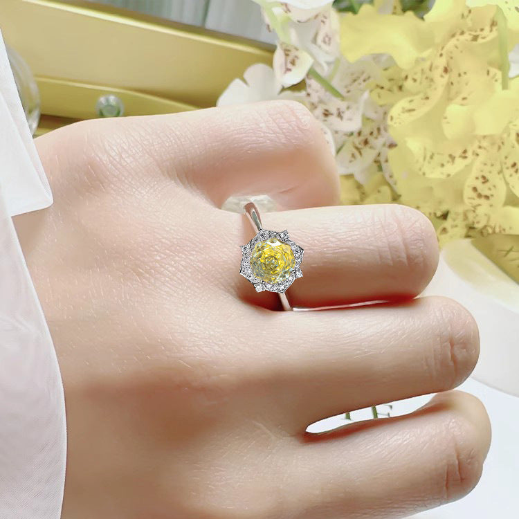 Amara Goldenrose Set | White Gold 14k