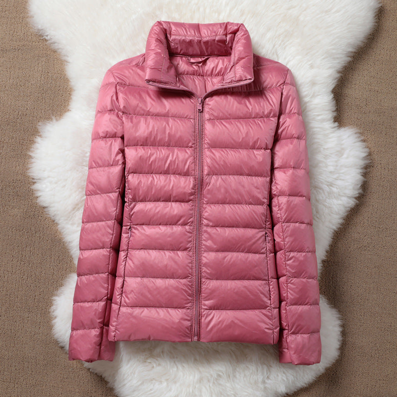 THE SERENA PUFFER JACKET | SALMON
