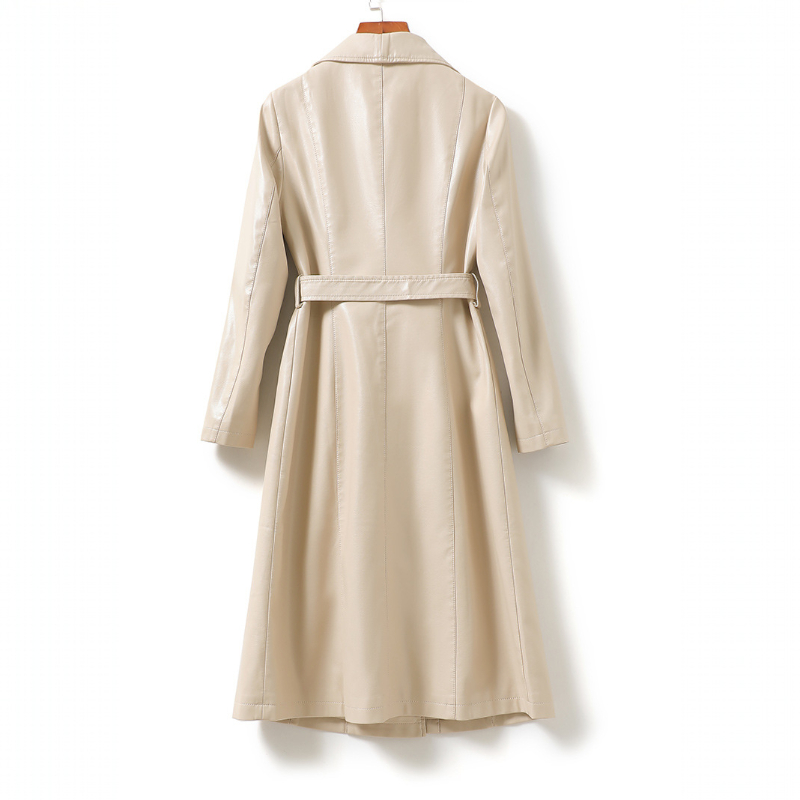 Chelsea Sheepskin Leather Trench Coat