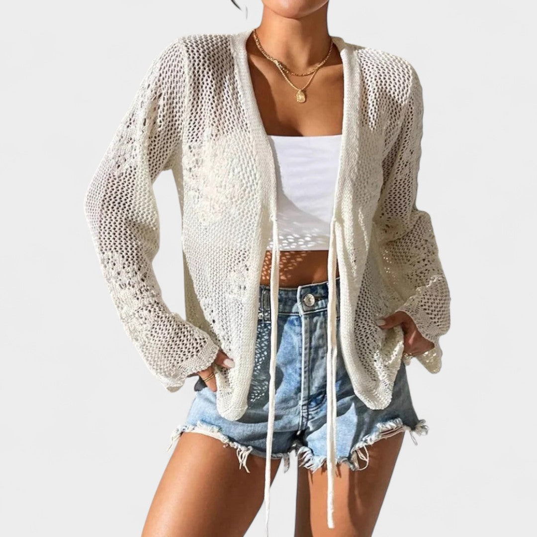 NORTHLINE STUDIO | OPEN FRONT CROCHET CARDIGAN