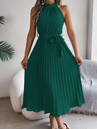 Kelina - Pleated Waist Retro Summer Dress
