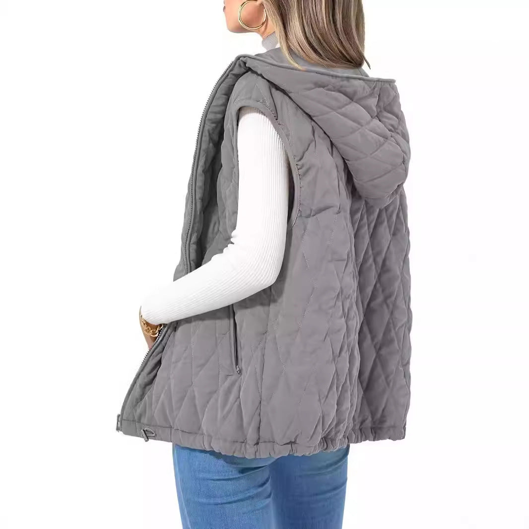 Marcelline™ | Quilted Hooded Vest