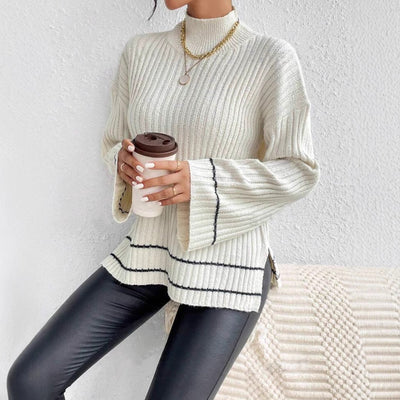 Jacklyn | Women’s Winter Loose Fit Ribbed Knit Sweater