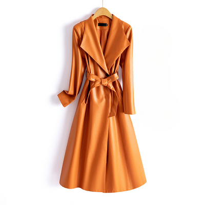 Brooklyn Leather Trench Coat